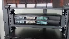 2U 192 Cores MTP MPO -LC Patch panel ODF Chassis enclosure Sliding type for 8 Cassettes