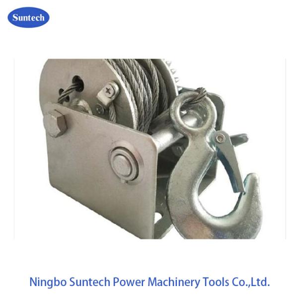 Light Weight Small Manual Hand Winch With Soft Rubber Handle 800lbs