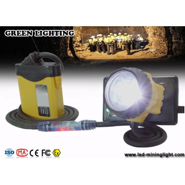 25000 Lux Waterproof LED Mining Light With Warning Red Light on Cable