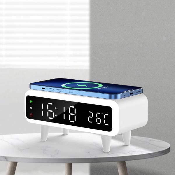 Compatible Alarm Clock With Qi Wireless Charging
