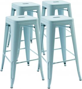 China High Metal Stool Backless Industrial Bar Stools , Restaurant Stacking Chairs Indoor Outdoor on sale