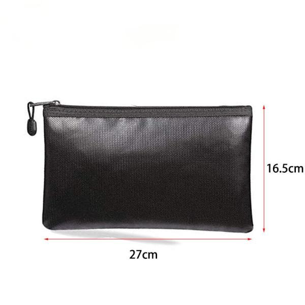 Fireproof Document Bag Waterproof High-Temperature Resistant Storage Pouch for A4 Files Business and Home Use Moisture-Proof & Zipper Seal