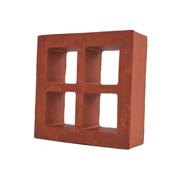 7% Absorption Terracotta Facade Panel Breezeway Tile In Classical Design For Decorative Garden Brick Decoration