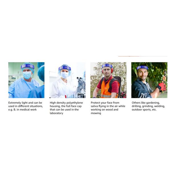 face+ shield mask with plastic shield visors disposable protection face shield