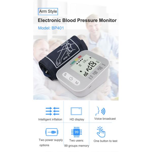 Long Cuff Automatic BP Machine Arm Style Electronic Bp Instrument