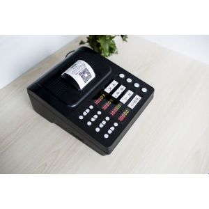 Multifunction wireless queue management ticket printer customer flow queue