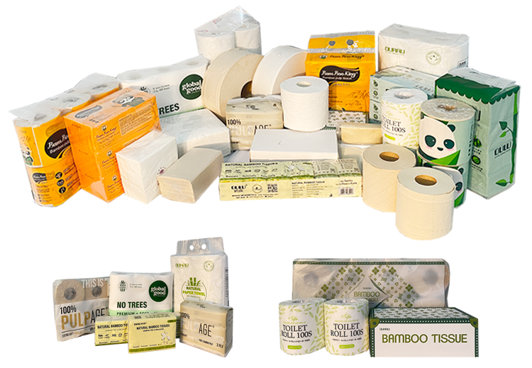 100% Bamboo Pulp Soft Absorbent Multifunctional Eco Friendly Custom Embossing 2/3 Ply Kitchen Paper Towel Roll