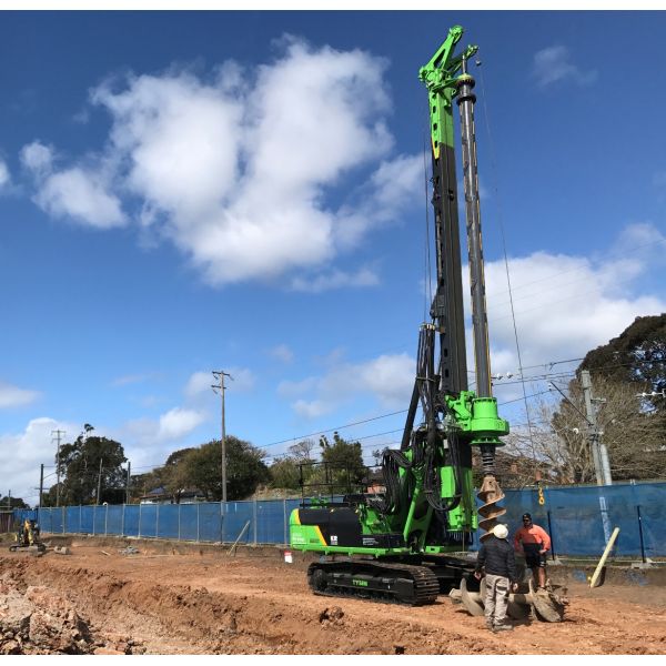 Long Sprial CFA Rotary Piling Rig For 12m Depth Max. Drilling Diameter 600mm High Stability Low Cost