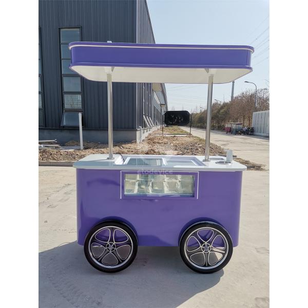 Small Display Showcase Trolley with Cooler Function Customized Trailer Cart in Any Color