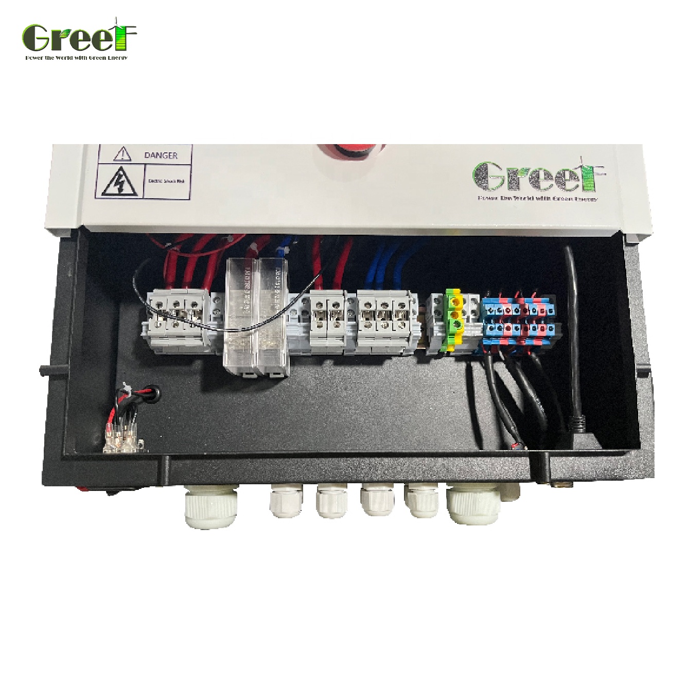 Ethernet Communication Interface On Grid Controller with AC220V-600V Rated Voltage and Natural Convection Cooling