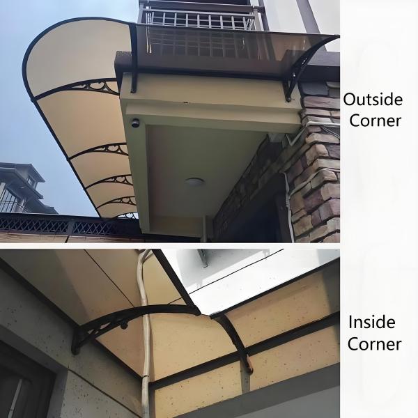 2.5mm Solid Sheet Or 5.0mm Hollow Sheet PC Canopy For Reducing Noise Polycarbonate Sail Material