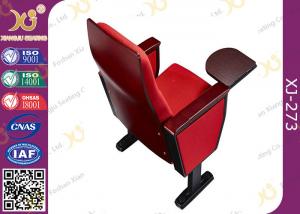 Quality Chinese Carst Iron Meeting Room Seating / Lecture Hall Chairs With Speaker for sale