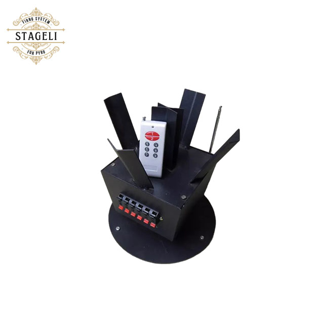 IP55 Rotating Fireworks Fountain Machine Wireless Sequential Remote Control 500m Fireworks Firing System