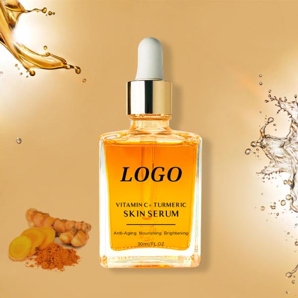 OEM / ODM Best Sale Private Label Organic Moisturizing Turmeric Face Oil Ginger Extract Face Brightening Serum
