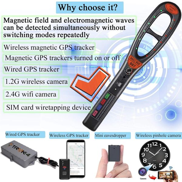 HK809 GPS Tracker Detector For Detection Frequency 1MHZ - 8000MHZ