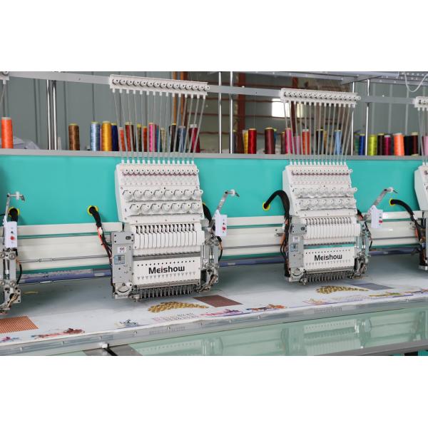 Single Sequin Embroidery Computer Machine 15 Needles 10 Heads
