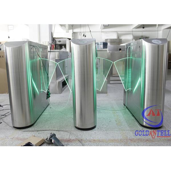 Biometric Access Control Flap Barrier , Full Automatic Barrier Gate for Library / Theater