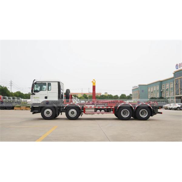 Sinotruk Large Capacity Hook Lift Garbage Truck Heavy Duty Garbage Transport Truck 8x4