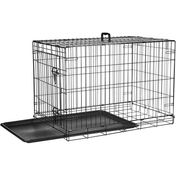 Solid Construction 15kgs 123cm Foldable Metal Dog Crate