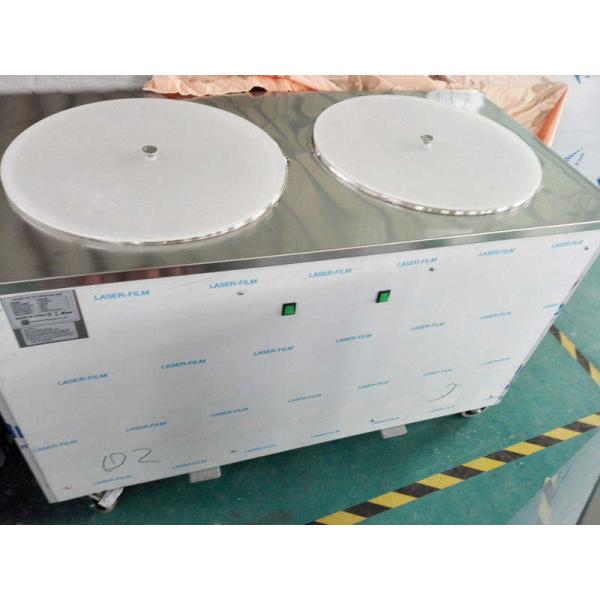 Fast Freezing Double Round Pan Roll New Design Flat Pan Rolled Fried Ice Cream Making Machine