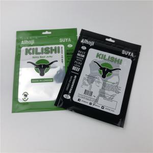 China SGS Kraft Plastic Pouches Packaging CMYK VMPET NY CPP For Beef Jerky on sale