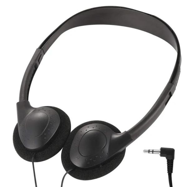 Single PIN Plug Disposable Headphone for Airplane Customized Cord Length Customize Airline Headset