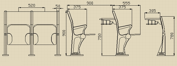 High Quality Fabric School Class Chairs ,Class Desks For Sales