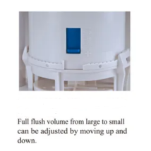 ABS+POM Material Dual Flush Valve with Adjustable Flush Volume and Embedded Design for Modern Bathrooms