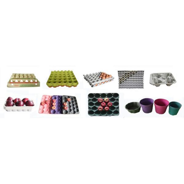 Automatic Box Egg Tray Forming Machinery Multi Layer Drying Line 1400pcs/h