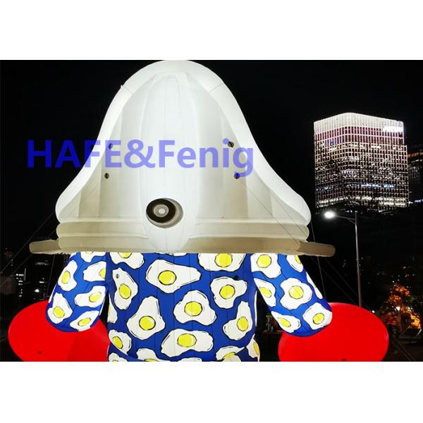 Outdoor Decorative Inflatable Advertising Balloon Rabbit Light 220V