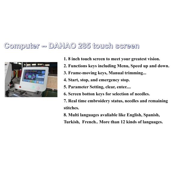 3 Head 10 Needle Embroidery Machine Flat Embroidery Monogram Sewing Machine