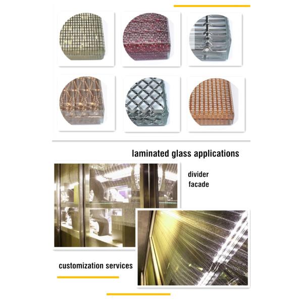 3000mm Fabric Laminated Glass