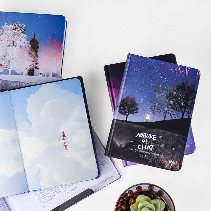 Pattern Printing Writing Journal Notebook Dimension 142 * 208mm Strong Writing