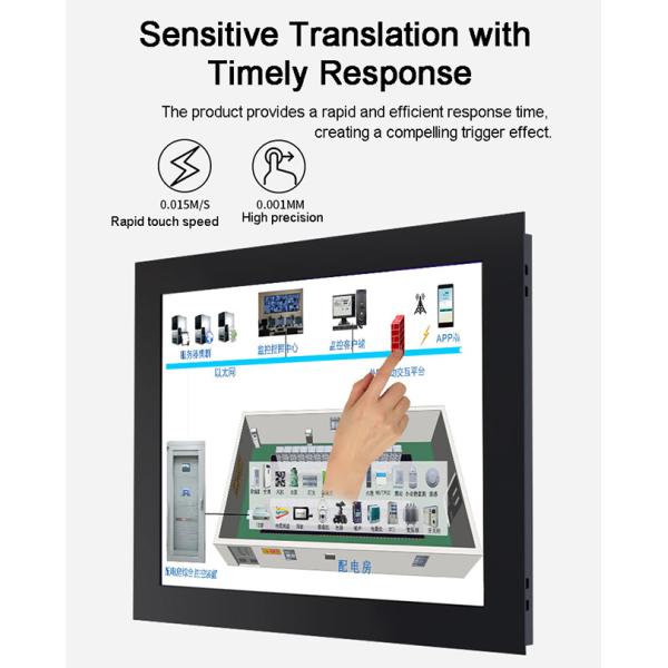 19 inch Wide Working Temperature IP65 Aluminium case HD LCD Open Frame Embedded Integrated Touchscreen All-in-one Fanless PC