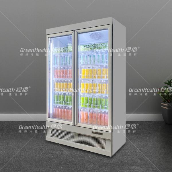 Supermarket Upright Display Visicooler Beverage Cold Drink Chiller With Self Closing Function