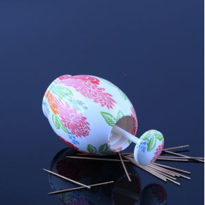 Pink Flower Pattern Kitchen Abs Automatic Toothpick Holder