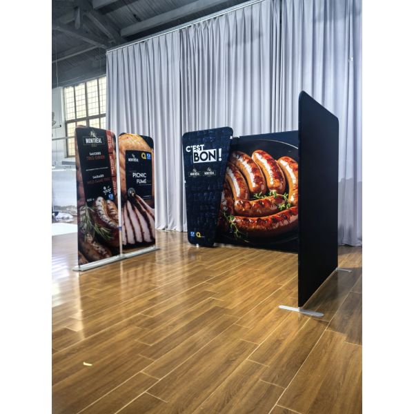 10X10FT Custom Printed Trade Show Booth With Replaceable Graphics