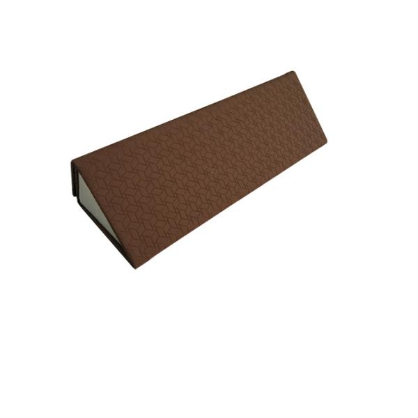 Leather Handmade Triangle Reading Foldable Eyeglasses Cases Eco-friendly