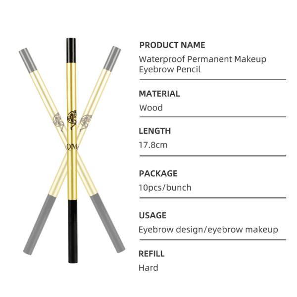 Waterproof Eyebrow Makeup Pencil Brow Liner Positioning Microblading Pen
