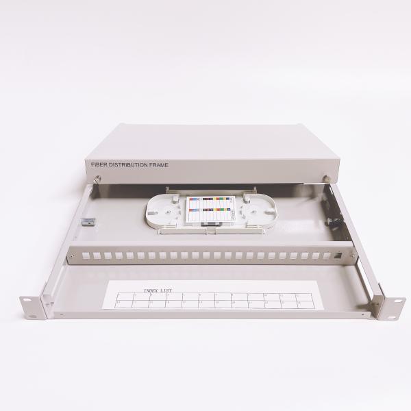 Kocent 1U 19'' Rack Mountable Fiber Optic Patch Panel with 24 cores SC and 48 cores LC Dustproof Terminal Box