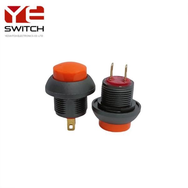 Yeswitch 12mm IP68 High Push Orange Button Switches