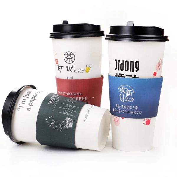 Custom Logo Disposable Paper Cup for Drinking Design Customized Logo