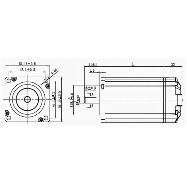 RS485 CANopen 3N.M Nema 23 Closed Loop Stepper Motor With Integrated Encoder Driver 101mm CANopen CiA402