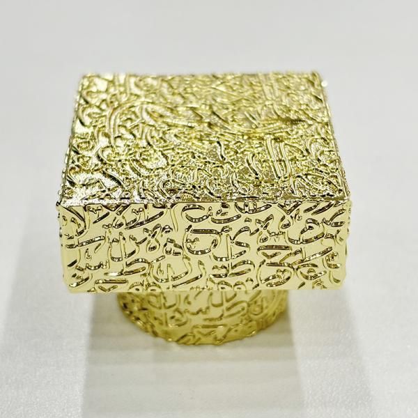 Square Zamak Perfume Caps With Customized Features Die Casting Process