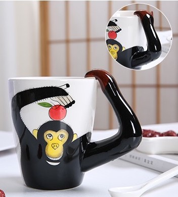 Coffee Shops Creative 450CC 9cmx11cm Gorilla Mug