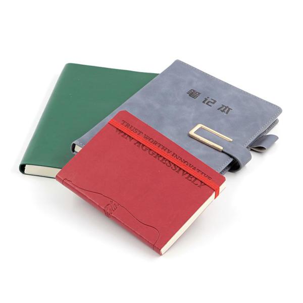 100Sht SGS Pu Leather Notebook Custom Printed Hardcover Offset Printing