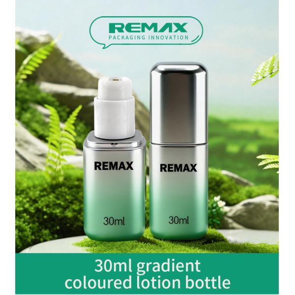 Stylish Gradient Color 30ml Lotion Pump Bottle Portable Refillable Empty Cosmetic Container