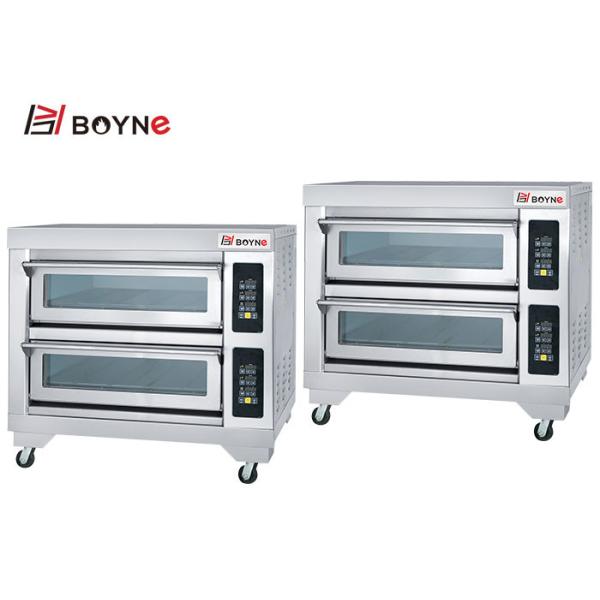 Double Layer Four Trays Electric Oven Mid-End Microcoputer Controlled For Bakery