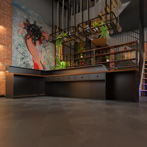 Creative Design Customized Checkout Retail Reception Counter Table for Hot Reception