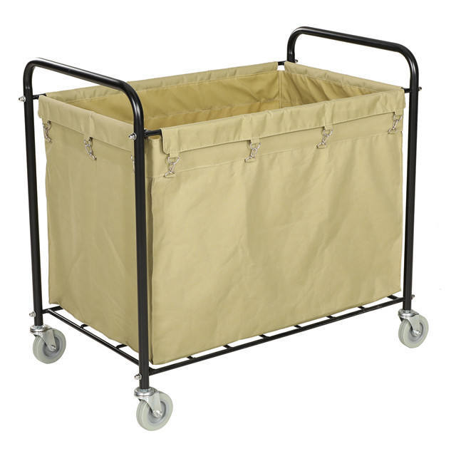 Multipurpose laundry cart featuring robust design and large capacity ideal for commercial laundry and hospitality sectors